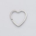 кольцо витое плоское wk9/31 nk, в форме сердца (цвет: никель) купить