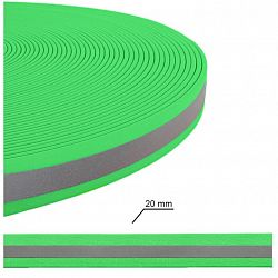 стропа водостойкая r/cw20 gre, со светоотражающей лентой (цвет: зелёный) купить