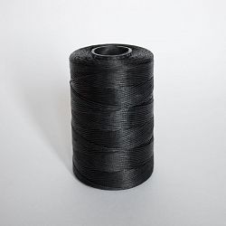 нитки c 1,0/500м b, плетёные, плоские, вощёные (цвет: чёрный) купить