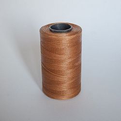 нитки c 0,8/500м 1-569f, плетёные, плоские, вощёные (цвет: светло-коричневый) купить