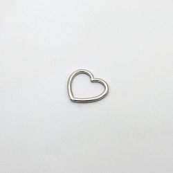 кольцо литое 5420/s nk, в форме сердца (цвет: никель) купить