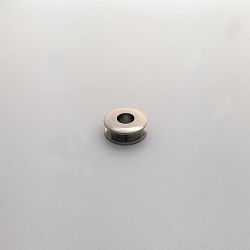 люверс круглый литой 023 nk, с резьбой (цвет: никель) (материал: латунь) купить