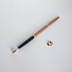 ручка перьевая и футляр ks891 + b51 be+g (цвет: чёрная эмаль + золото) (материал: латунь) купить