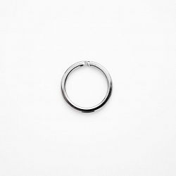 кольцо витое плоское 227/22 bnk (цвет: чёрный никель) купить
