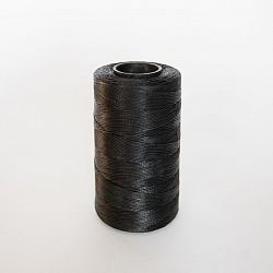 нитки c 0,8/500м b, плетёные, плоские, вощёные (цвет: чёрный) купить